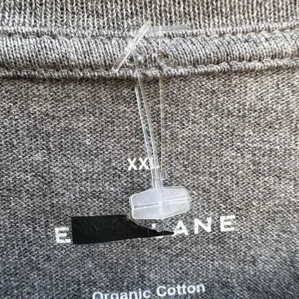 Everlane $58 Raglan Crew Neck Long Sleeve T Shirt Gray Men’s XXL NEW - Picture 5 of 9